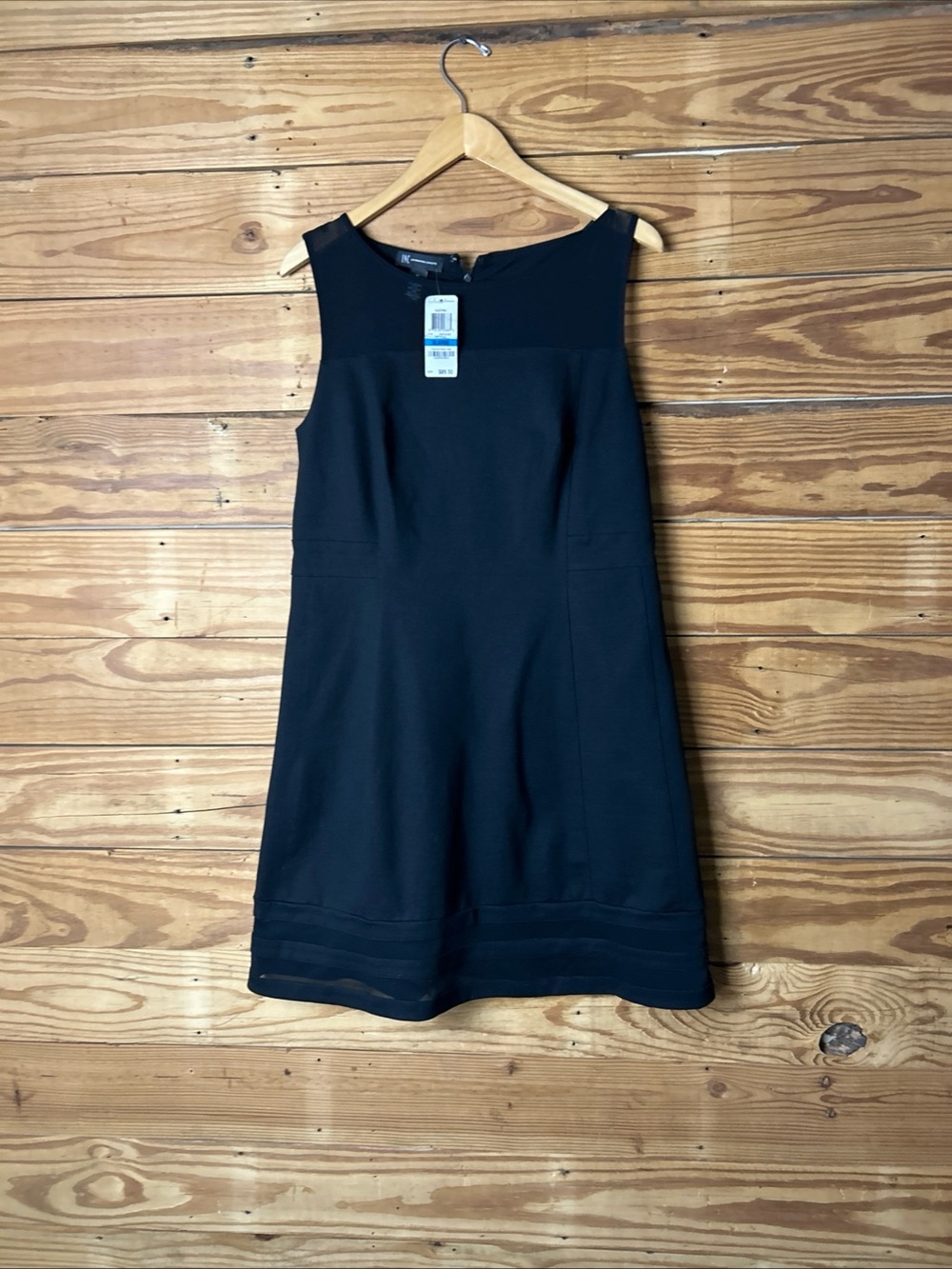 INC International Concepts Black Sleeveless Shift Dress